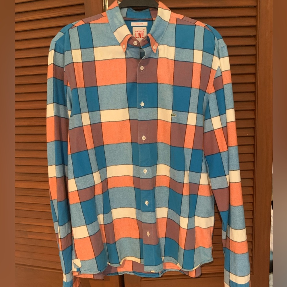 Men’s Lacoste button down shirt